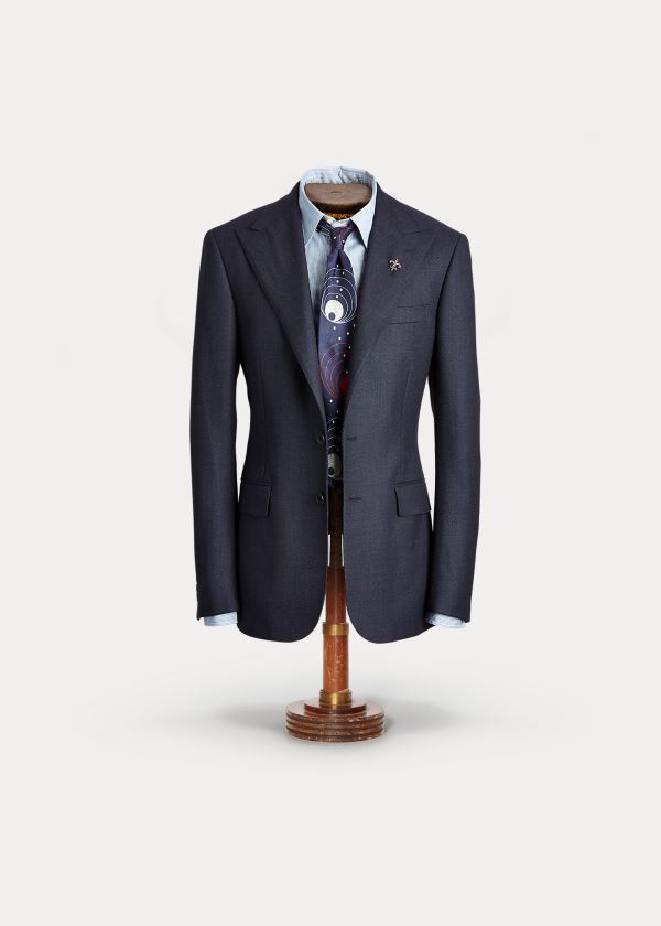 Blazer Ralph Lauren Wool Peak-Lapel Homem 59873-BAWG